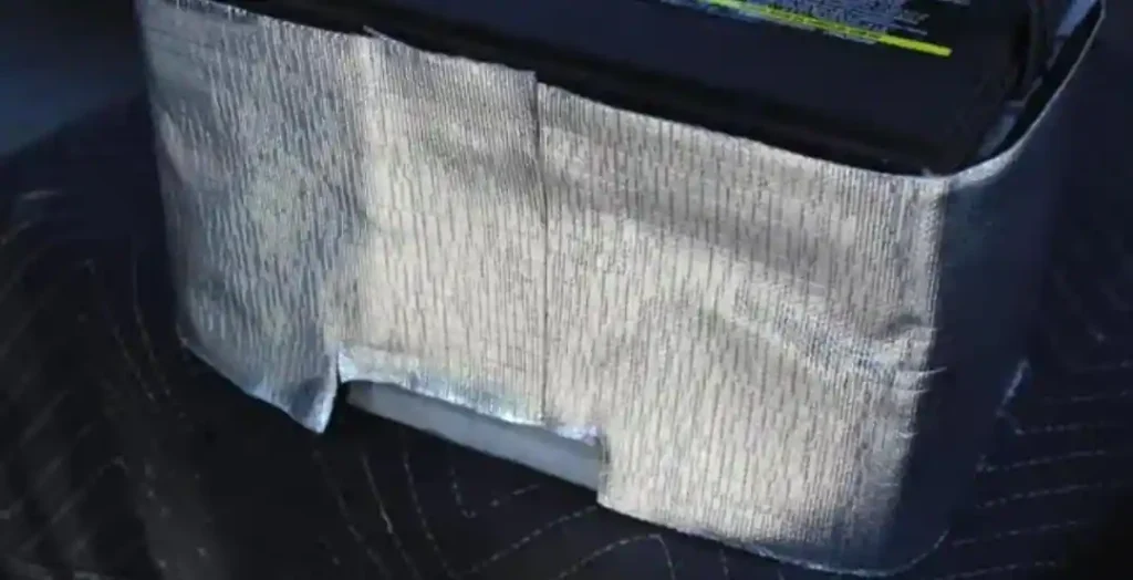 how to install car insulation- how to insulate your car battery - wrap battery