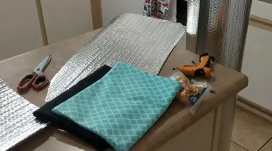 how to install reflectix on rv windows/ how to make reflectix window covers
